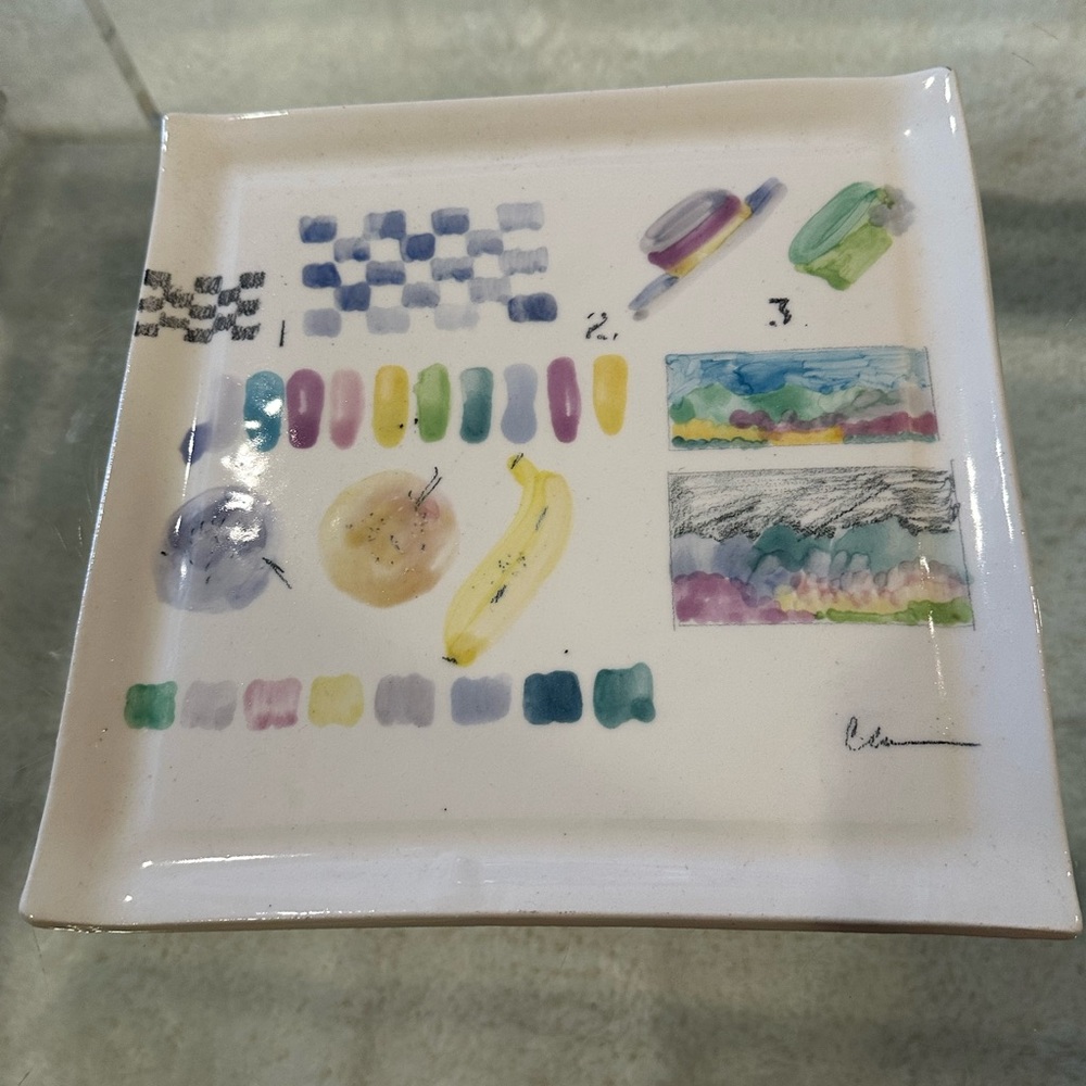 Hand-Painted Creative Ceramic Cheese / Snack Dish